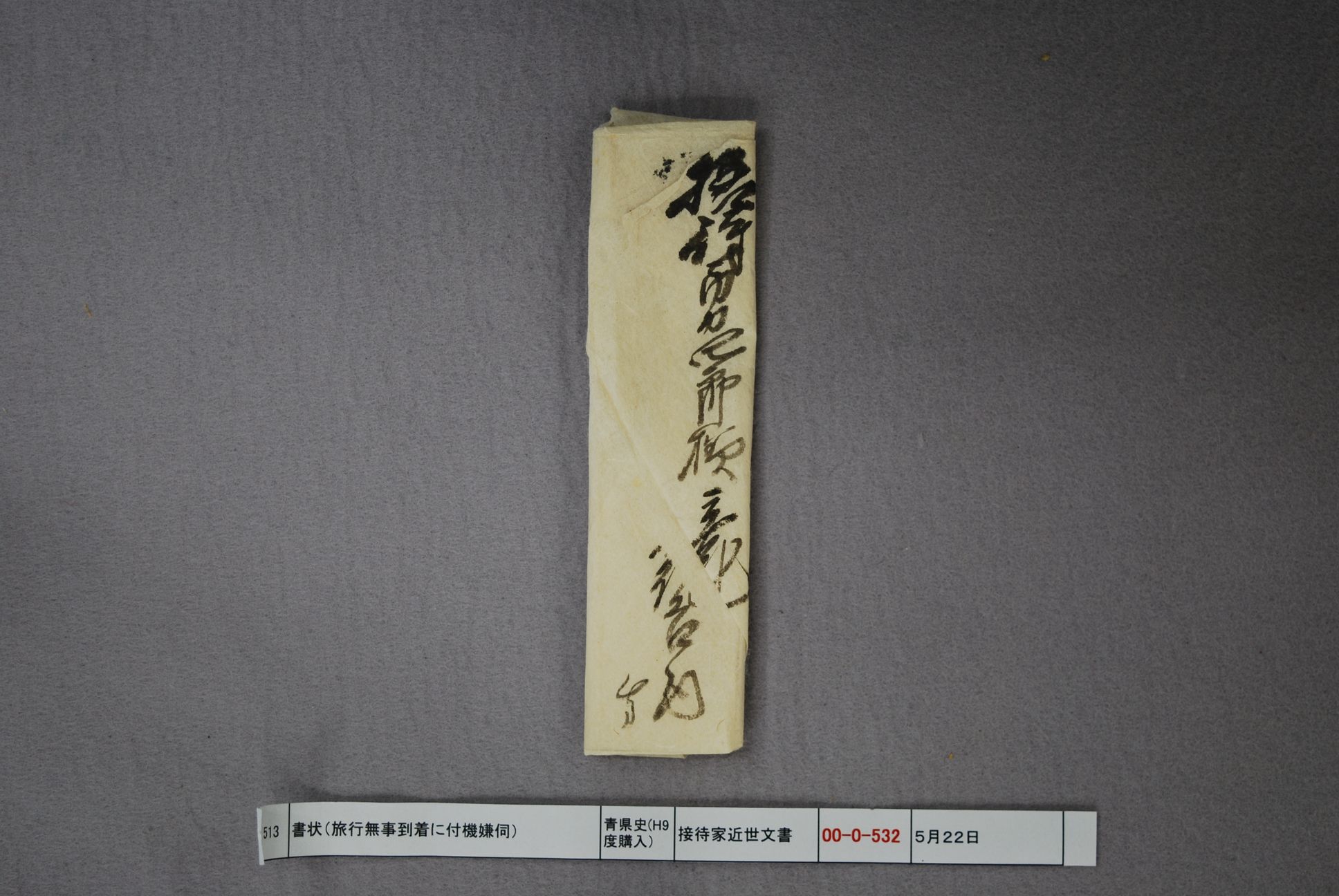 書状（旅行無事到着に付機嫌伺）