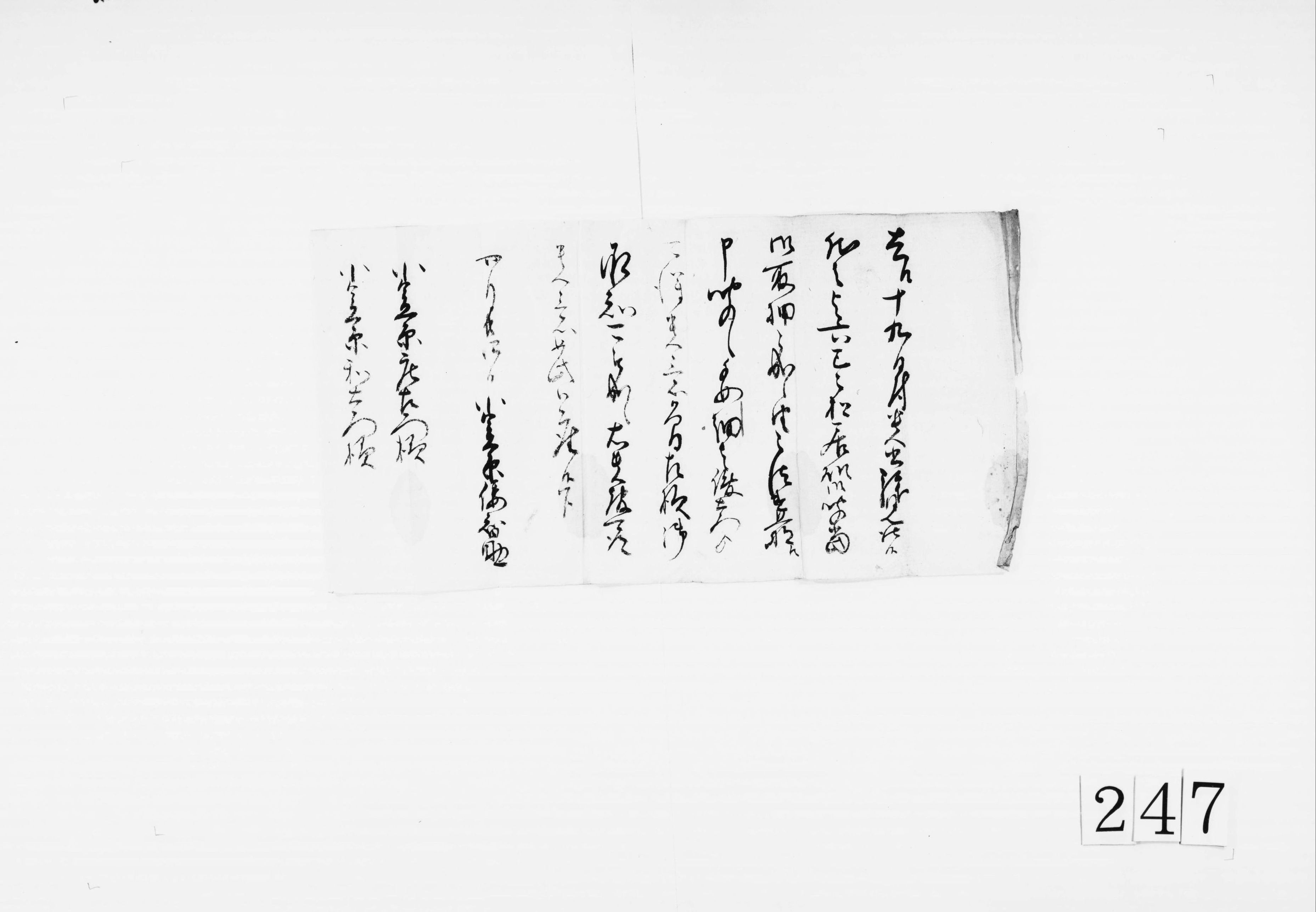 書状(与六・己之松取押に付)