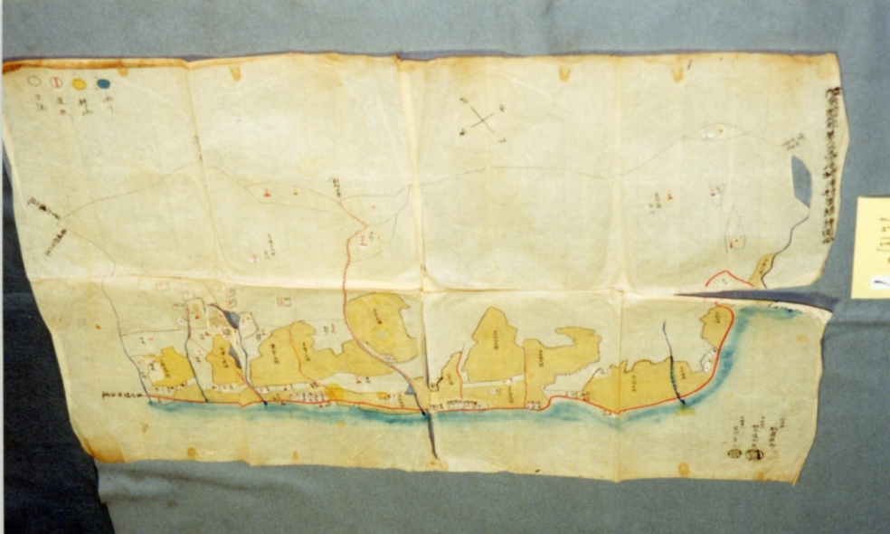 陸奥国下北郡蛇浦村字番繰絵図面