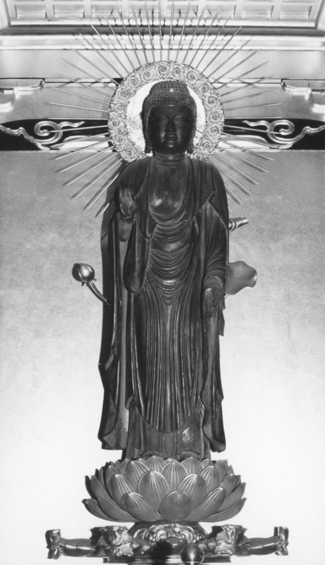 江戸時代 砡眼阿弥陀仏 高さ約41㎝ 東Y7-1020☆1F